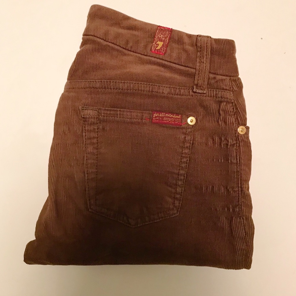 7 For All Mankind brown corduroy pants